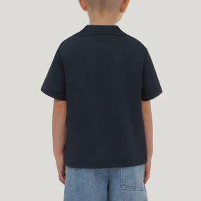 Colorblocked crew neck short-sleeved boys T-shirt