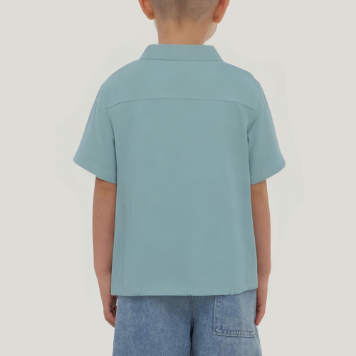 Round neck loose cotton boy short-sleeved T-shirt
