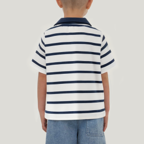 Casual simple striped boys' short-sleeved T-shirt