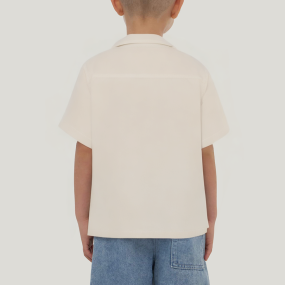 Lapel single breasted breathable boys short sleeve T-shirt