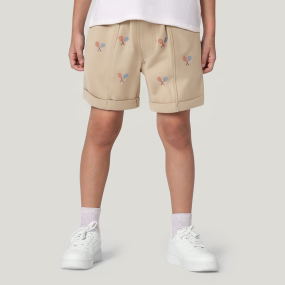 Fashionable skin-friendly rolled hem boys' shorts