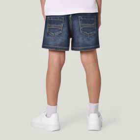 Washed faded breathable boys denim shorts