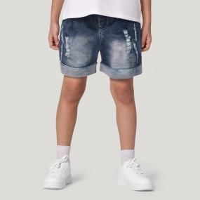 Washed and faded ripped jeans boys shorts