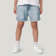 Washed and faded elastic waist boys' shorts