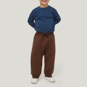 Brown casual breathable boy trousers