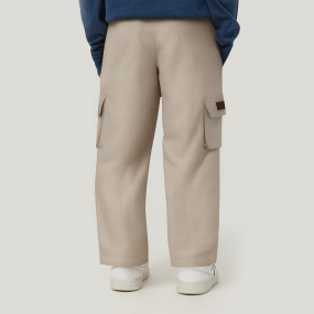 Straight pure cotton breathable boys' trousers