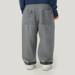 Stylish loose elastic waist boys' denim trousers