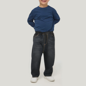 High quality vintage washed boys' trousers