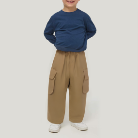 High quality wide leg boys' overalls trousers