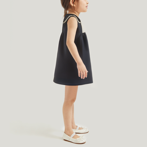 New style casual lace sleeveless girls dress