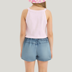 Girls' versatile mini skirt denim shorts