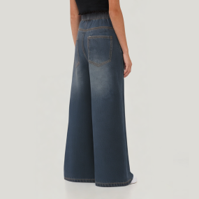 High quality casual straight-leg girls' denim trousers