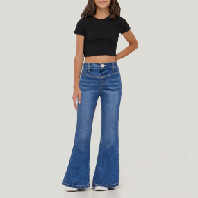 New stretch girls skinny denim trousers