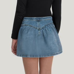 Summer casual washed girls denim skirt